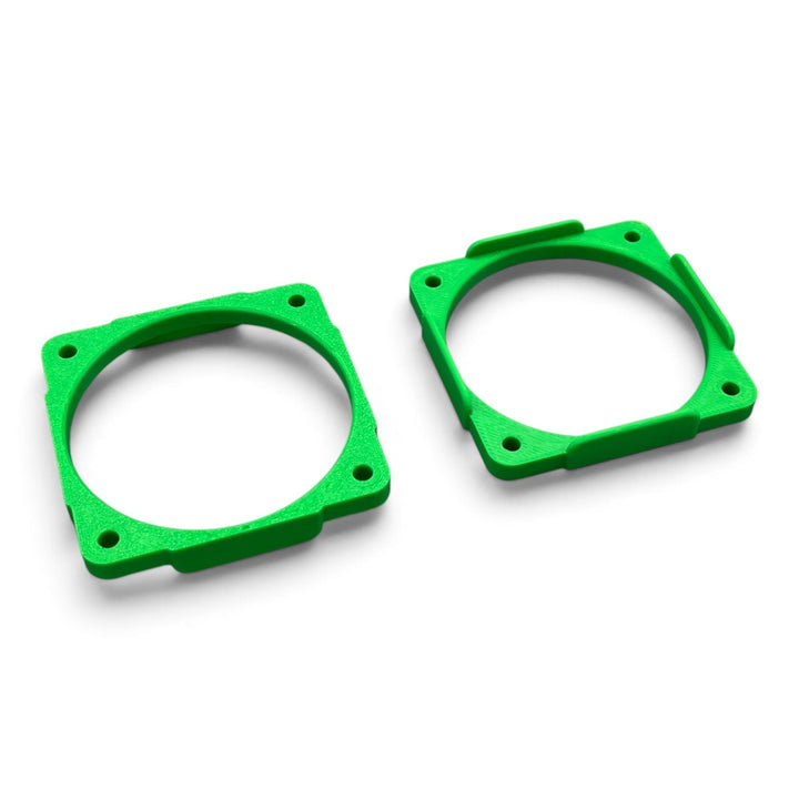 3DTools grüner PETG Fan-Adapter für die Montage eines 60-mm-Noctua-Lüfters am Argon THRML Kühler