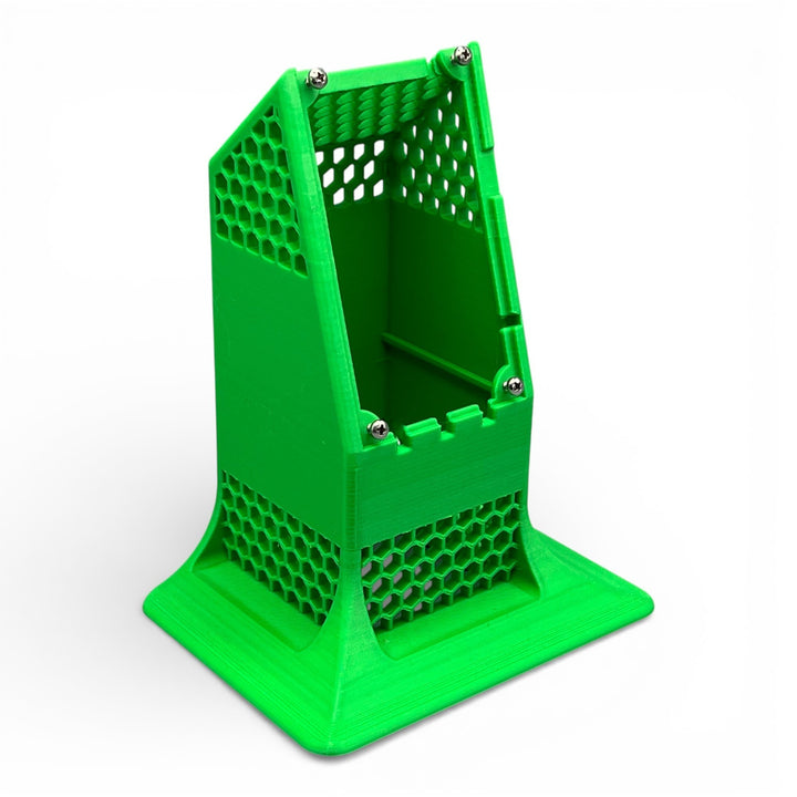 3DTools Cooling Tower One Gehäuse in Grün für Bitaxe Miner mit Wabenstruktur für optimale Luftzirkulation