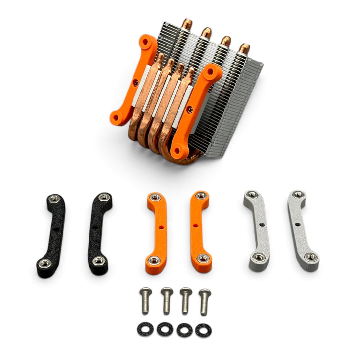 3DTools Bitaxe Sockeladapter Set für GeeekPi Low Profile Plus Kühler in verschiedenen Farben mit Montagematerial