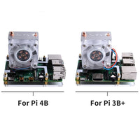 52PI Ice Tower CPU Cooling Fan Raspberry Pi 4B PI 3B RGB Light Lüfter GeeekPi