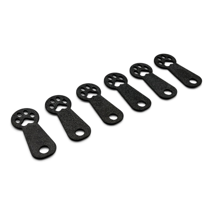 3DTools Einkaufswagenlöser im Pfoten-Design aus schwarzem PETG Kunststoff für 1-Euro-Einkaufswagen