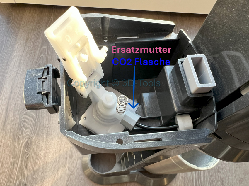 Sodastream Reparaturset 2 x Ersatzmutter + CO2 Dichtung Soda Stream Reparatur - 3DTools