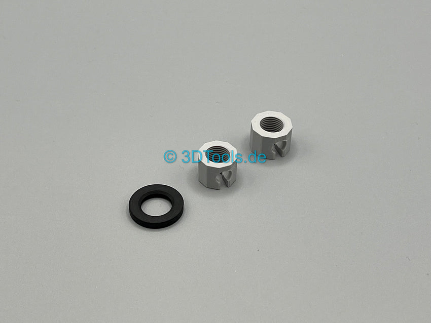 Sodastream Reparaturset 2 x Ersatzmutter + CO2 Dichtung Soda Stream Reparatur - 3DTools