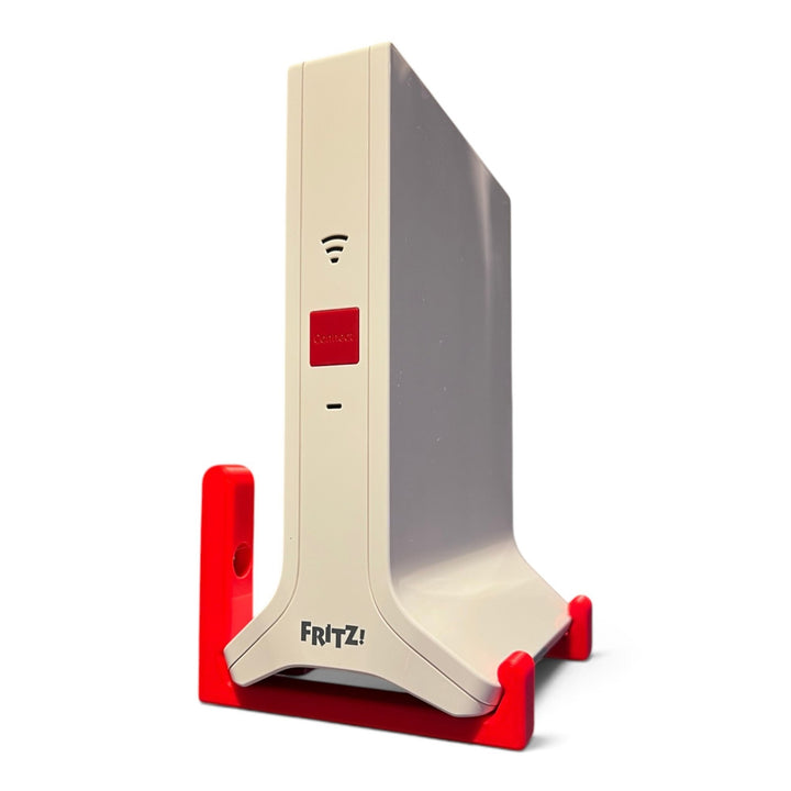 3DTools Wandhalterung für AVM FRITZ!Repeater 3000 AX in Rot für eine platzsparende und stabile Wandmontage