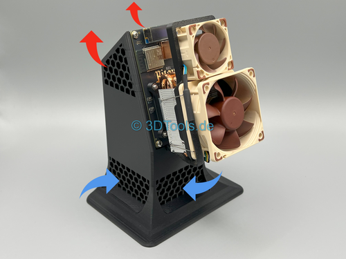 Bitaxe Gehäuse Stand Cooling Tower One MAX Overclock - 3DTools