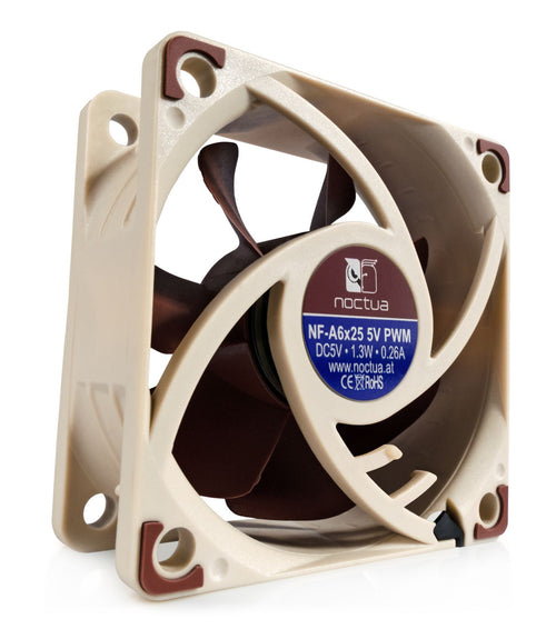 Noctua NF-A6x25 5V PWM Leiser Premium-Lüfter 4-Pin 5V Version - 3DTools