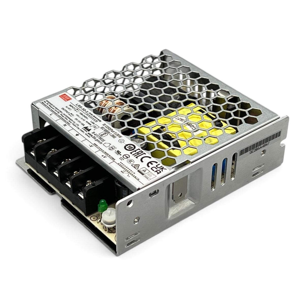 3DTools Mean Well LRS-50-5 Schaltnetzteil mit Metallgehäuse, 5V 10A 50W Leistung für Elektronikprojekte