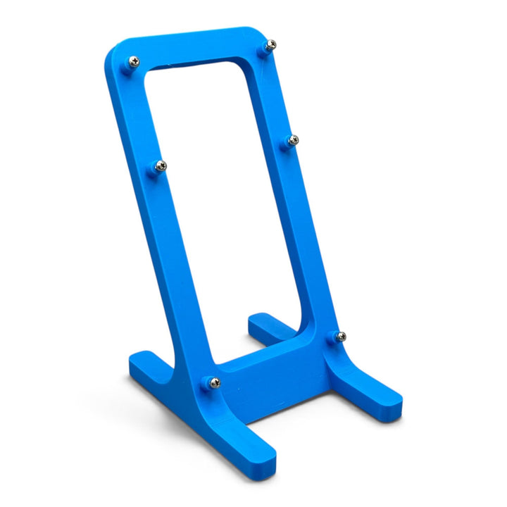 Blauer 3DTools Ständer aus PETG für NerdQaxe+ und NerdQaxe++ ASIC Miner inklusive Montageschrauben