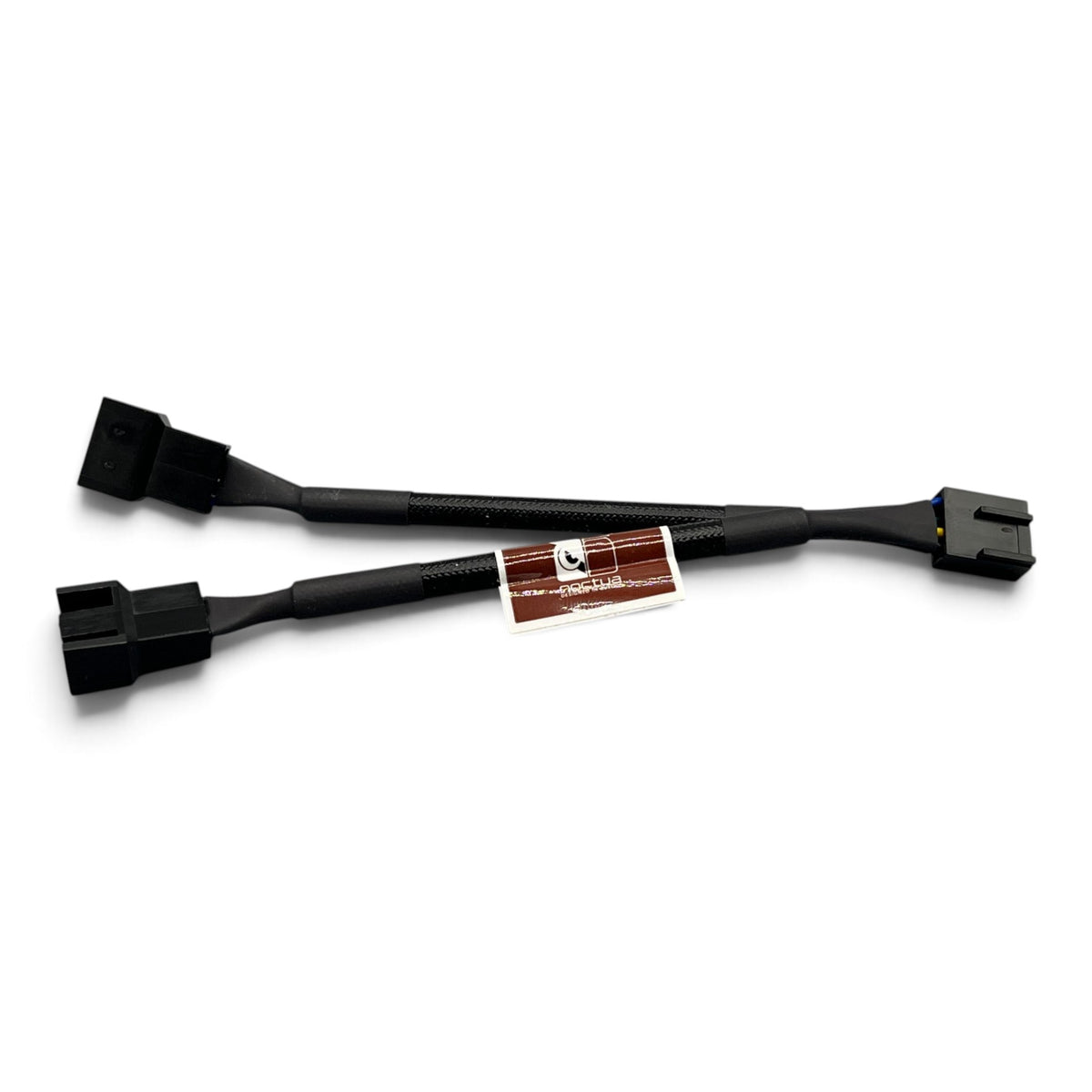 3DTools Noctua NA-SYC1 4-Pin PWM Y-Kabel in Schwarz mit schwarzer Ummantelung für zwei Lüfter