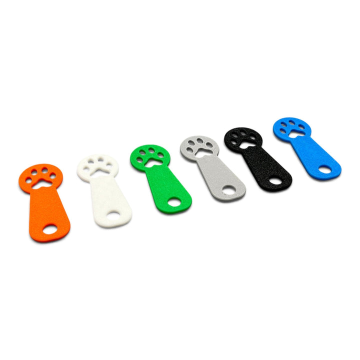 3DTools Einkaufswagenlöser im Pfoten-Design aus PETG in verschiedenen Farben als praktischer Schlüsselanhänger