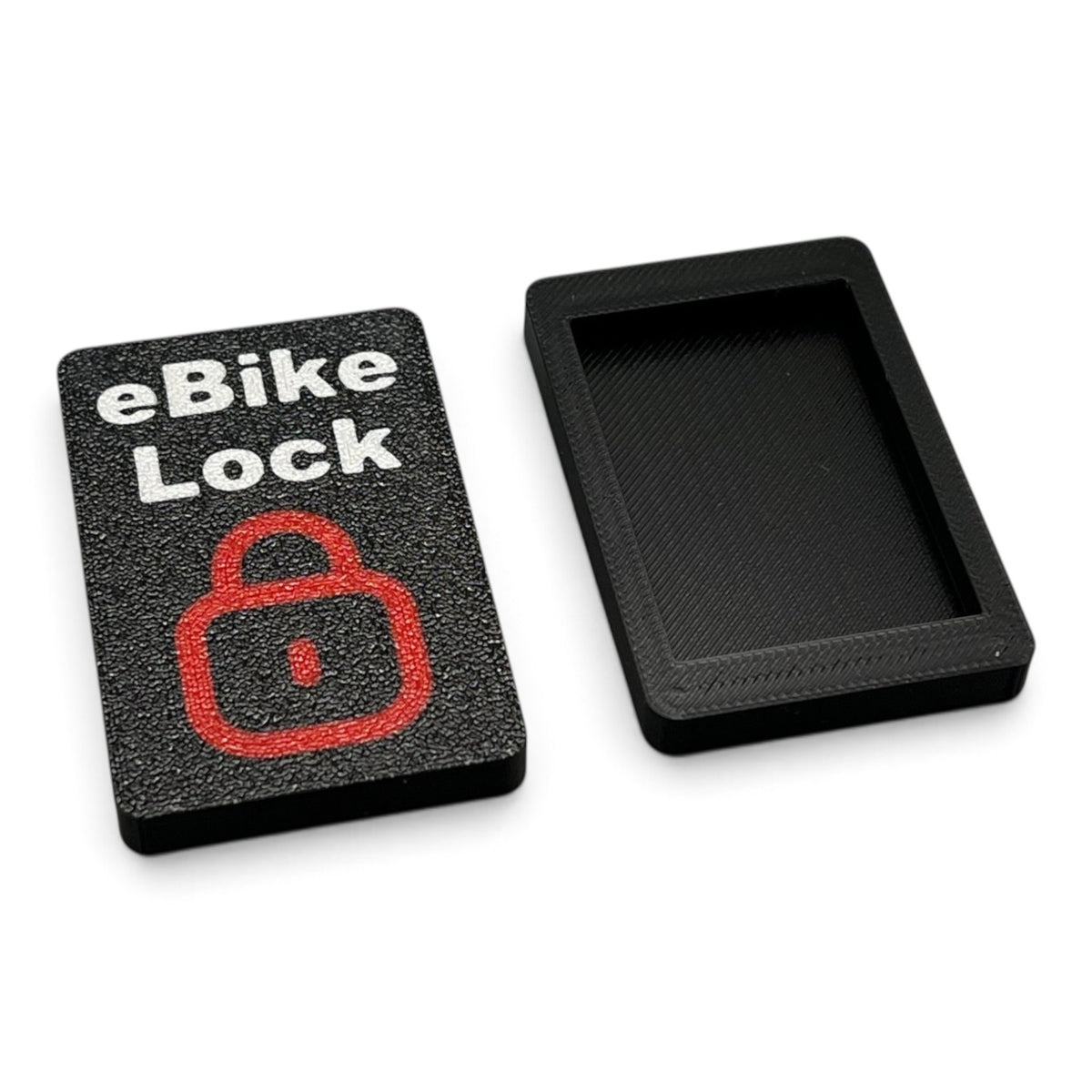 3DTools Schutzkappe für Bosch Kiox 300 und 500 Displayhalterung aus schwarzem PETG mit eBike Lock Aufdruck