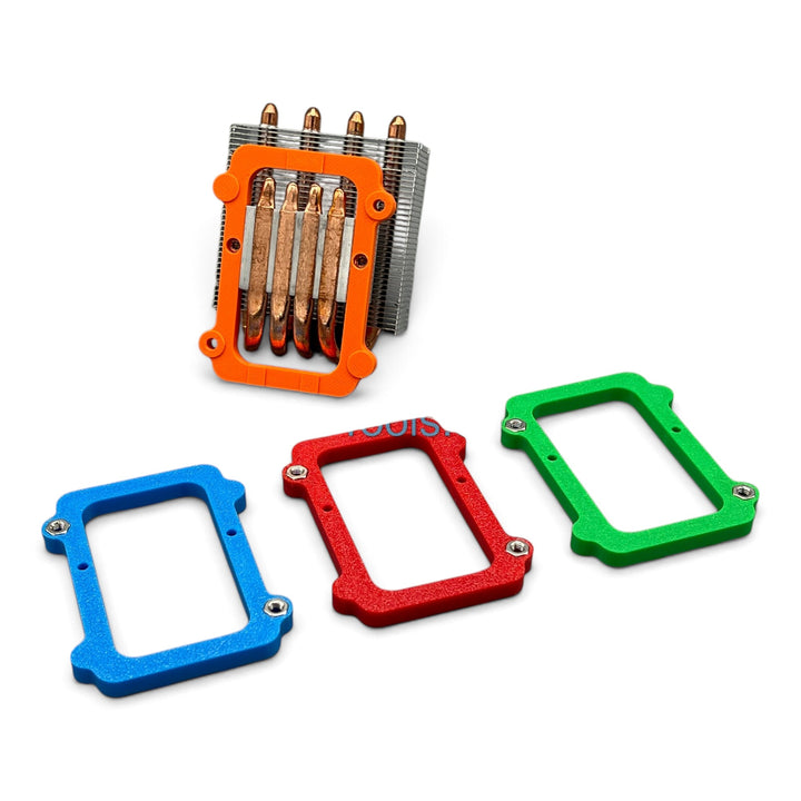 3DTools Sockeladapter aus PETG für GeeekPi Low Profile Plus Kühler auf NMAxe Ultra und Gamma Minern in verschiedenen Farben