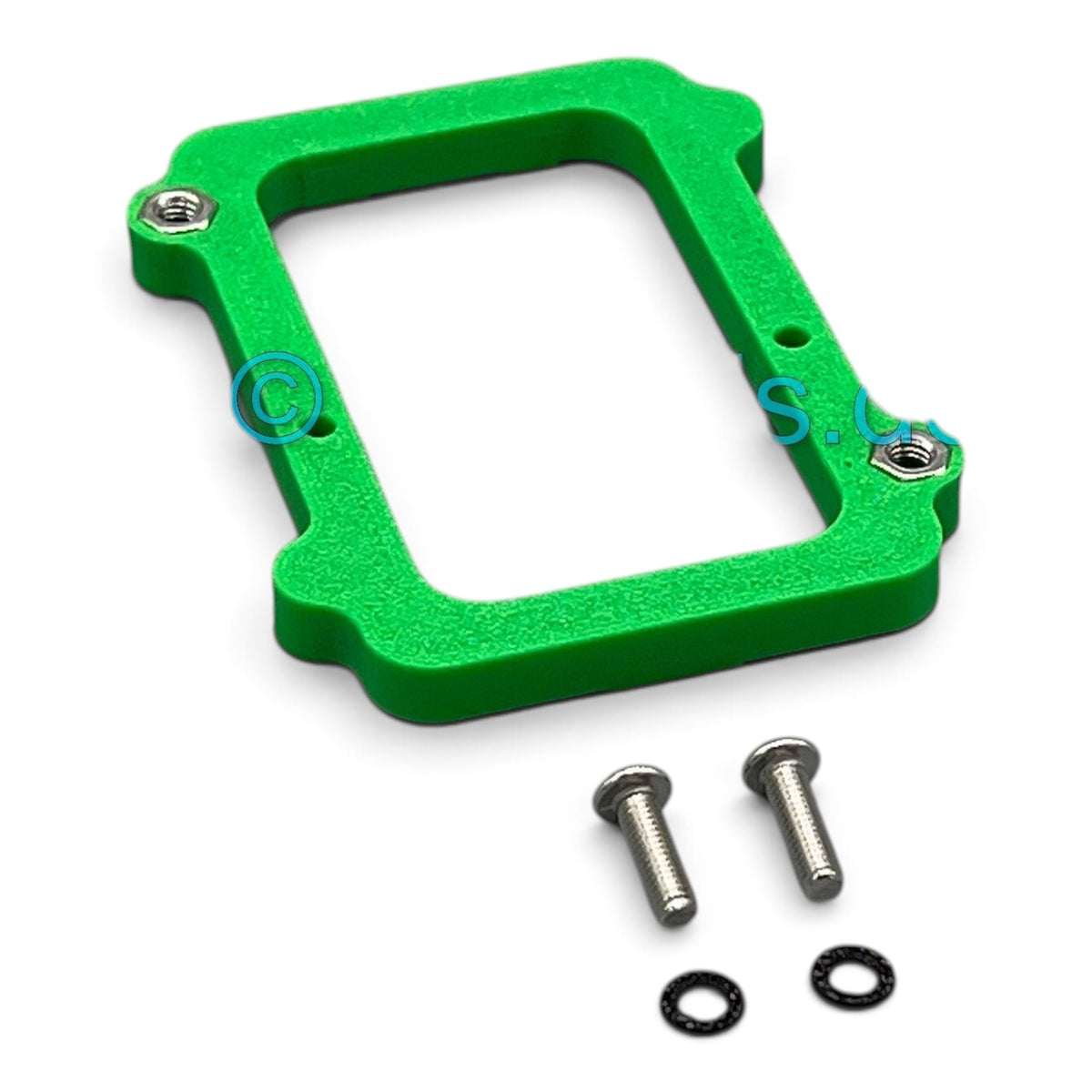 3DTools Sockeladapter aus grünem PETG für GeeekPi Low Profile Plus Kühler auf NMAxe Ultra und Gamma Minern