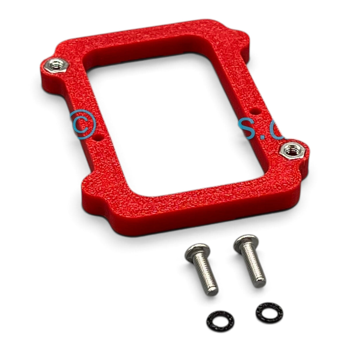 3DTools Sockeladapter aus rotem PETG für GeeekPi Low Profile Plus Kühler auf NMAxe Ultra und Gamma Minern
