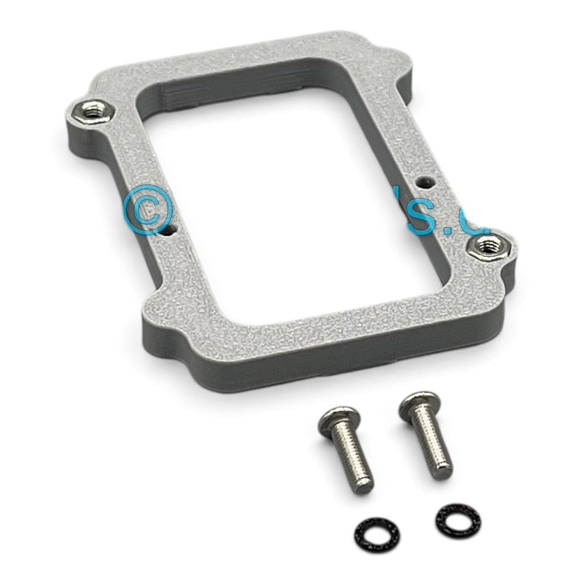 3DTools Sockeladapter aus grauem PETG für GeeekPi Low Profile Plus Kühler auf NMAxe Ultra und Gamma Minern