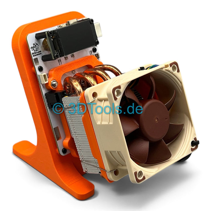 3DTools Sockeladapter in Orange für GeeekPi Low Profile Plus Kühler auf NMAxe Ultra und Gamma Miner Boards