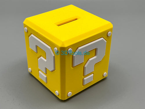 Super Mario Fragezeichen Block Würfel Spardose Game Geschenk Kinder Sparschwein