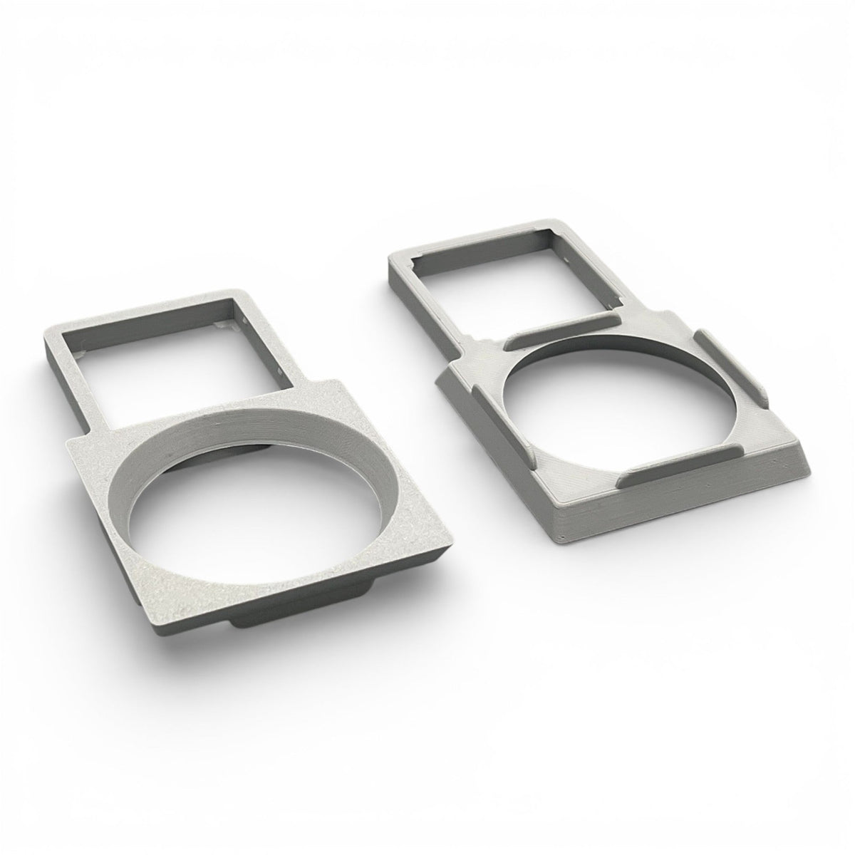 3DTools Twin-Fan-Adapter aus grauem PETG für GeeekPi Low Profile Plus CPU-Kühler mit 60 mm und 40 mm Lüfteraufnahme
