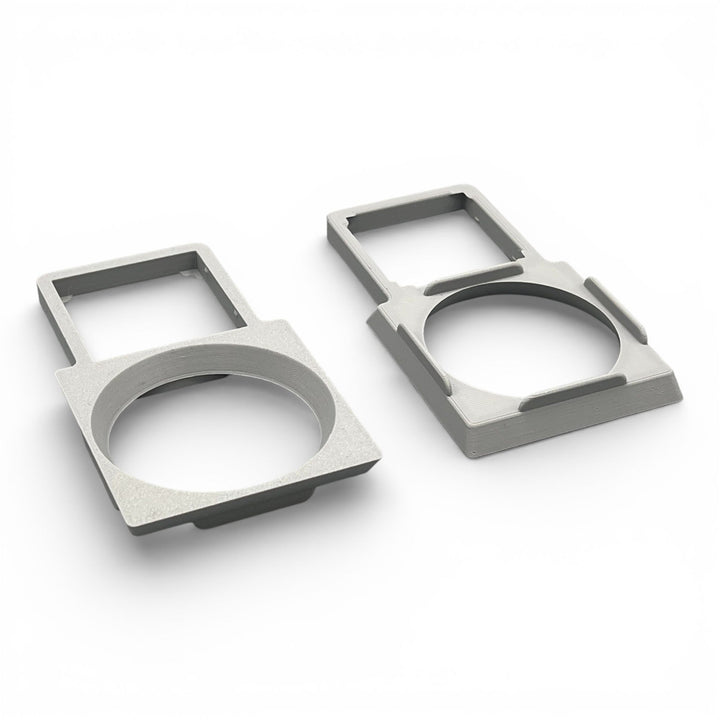 3DTools Twin-Fan-Adapter aus grauem PETG für GeeekPi Low Profile Plus CPU-Kühler mit 60 mm und 40 mm Lüfteraufnahme