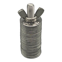 Seed Phrase sichern Unterlegscheiben stempeln Bitcoin Wallet Backup Metall BTC