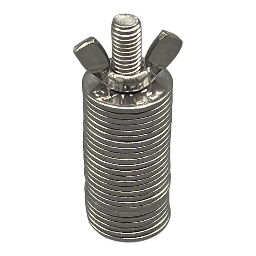 Seed Phrase sichern Unterlegscheiben stempeln Bitcoin Wallet Backup Metall BTC