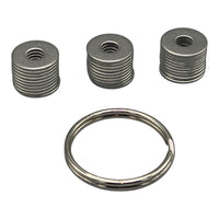 Seed Phrase sichern Unterlegscheiben stempeln Bitcoin Wallet Backup Metall BTC