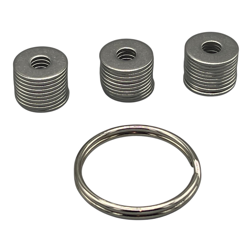 Seed Phrase sichern Unterlegscheiben stempeln Bitcoin Wallet Backup Metall BTC