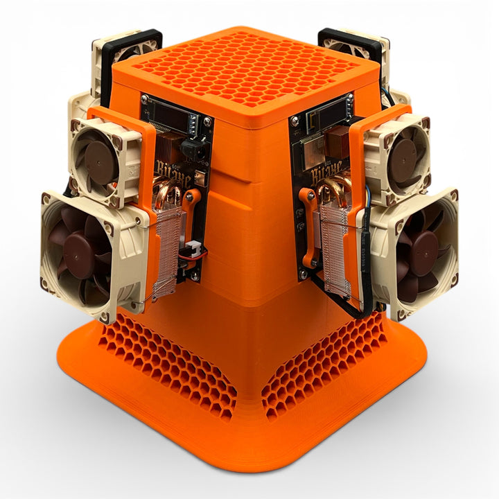 Bitaxe Quad Tower CT4 Gehäuse Ständer Cooling Tower 4MAX Overclock - 3DTools