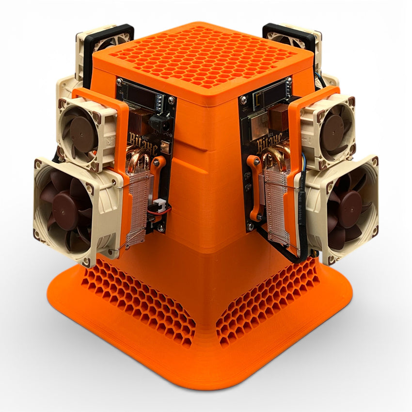 Bitaxe Quad Tower CT4 Gehäuse Ständer Cooling Tower 4MAX Overclock - 3DTools