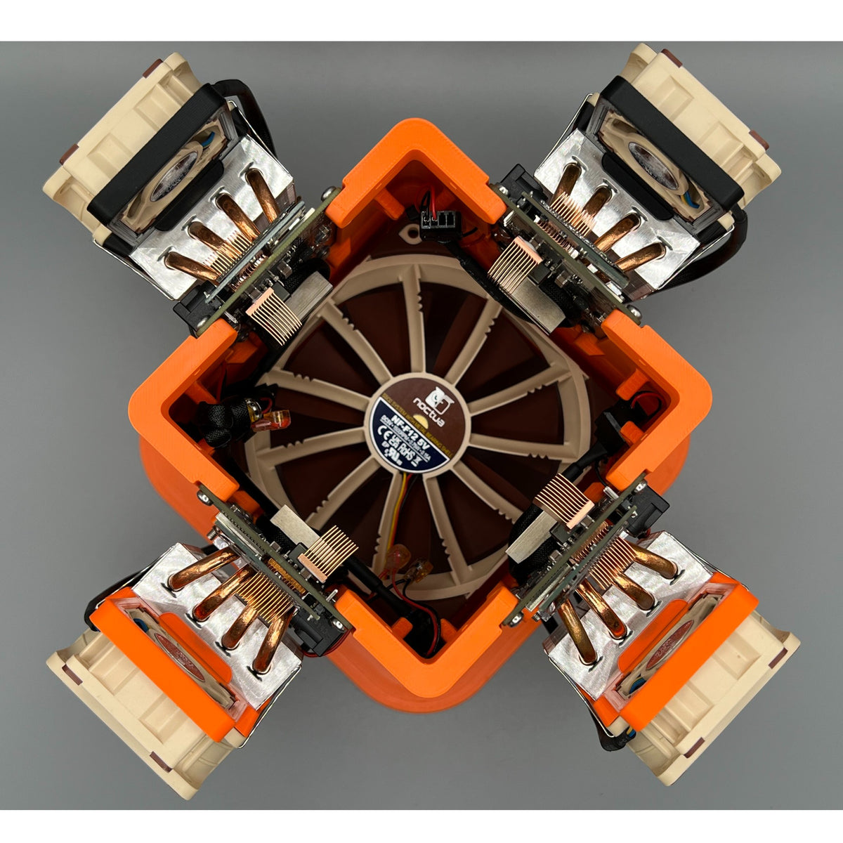 Bitaxe Quad Tower CT4 Gehäuse Ständer Cooling Tower 4MAX Overclock - 3DTools