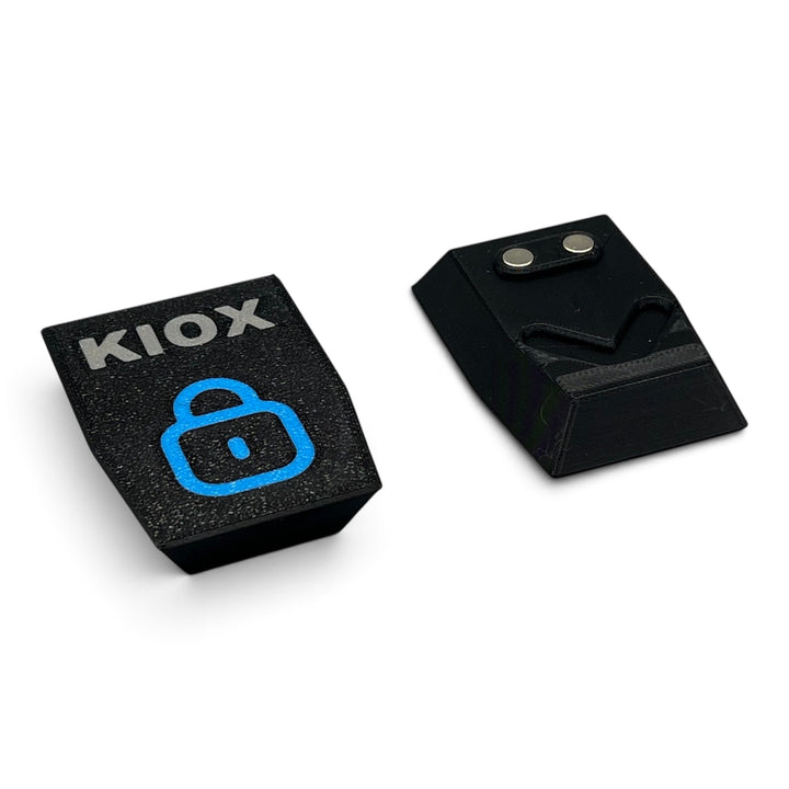 PLEXONE magnetische Schutzkappe für Bosch Kiox BUI330 – KIOX Blau, Vorder- und Unterseite derselben Kappe