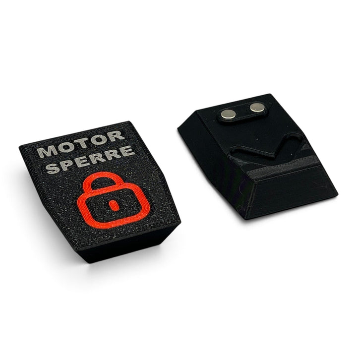 PLEXONE magnetische Schutzkappe für Bosch Kiox BUI330 – Motorsperre Rot, Vorder- und Unterseite derselben Kappe
