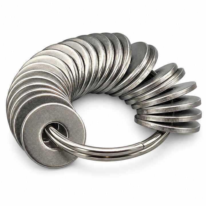 Seed Ring mit 30 M8 Unterlegscheiben und Schlüsselring